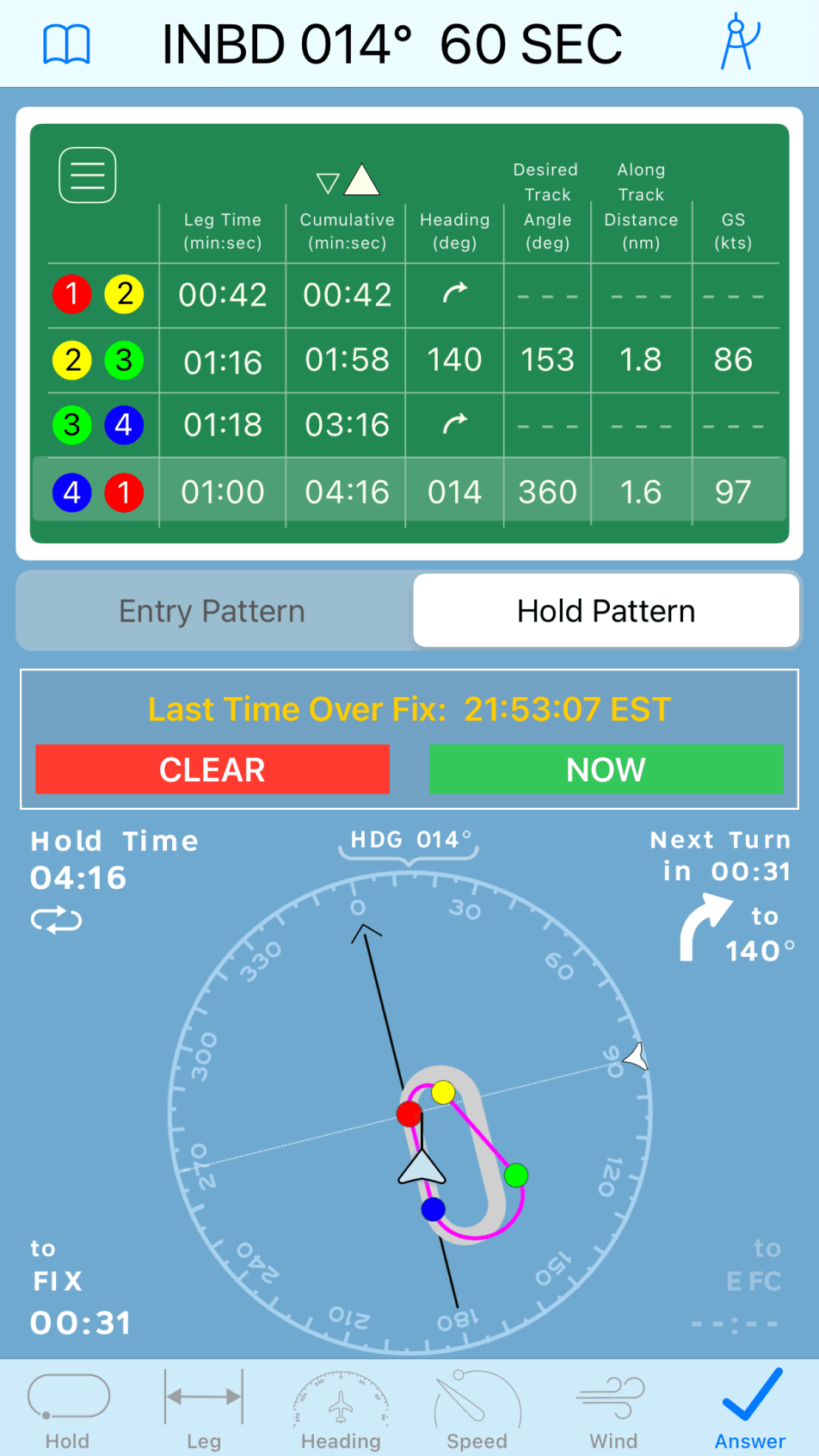 Holding Pattern Computer - Hold Pattern Tab